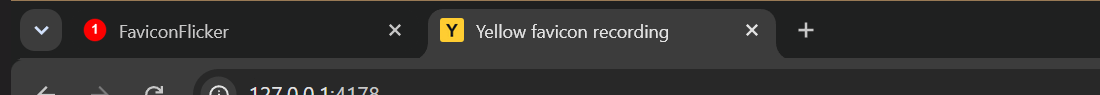 Мигание favicon во вкладке браузера